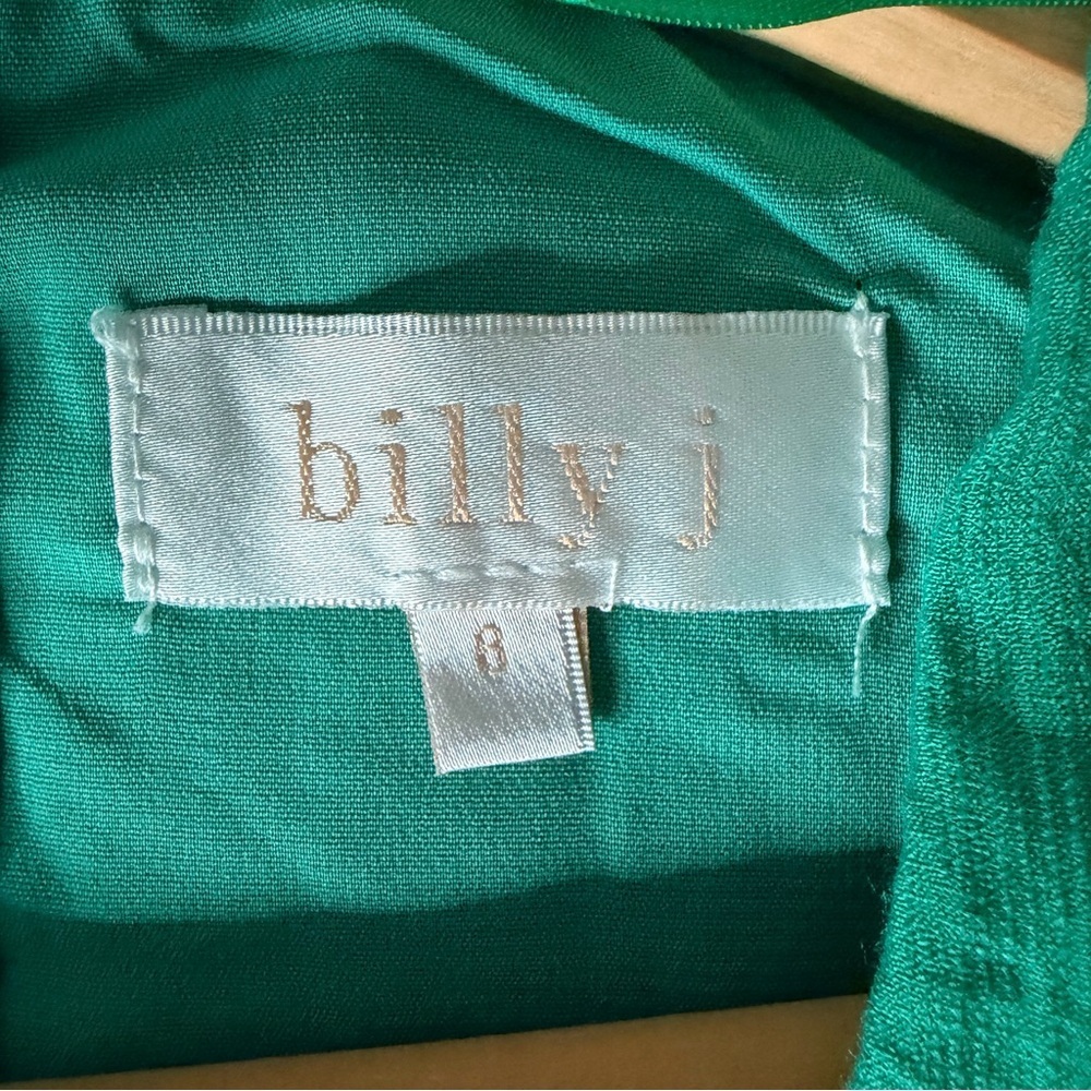Billy J Green Puff Sleeve Flowy Midi Dress, 8 - Picture 8 of 16